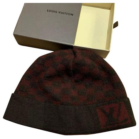 bonnet louis vuitton marron|louis vuitton wool hat.